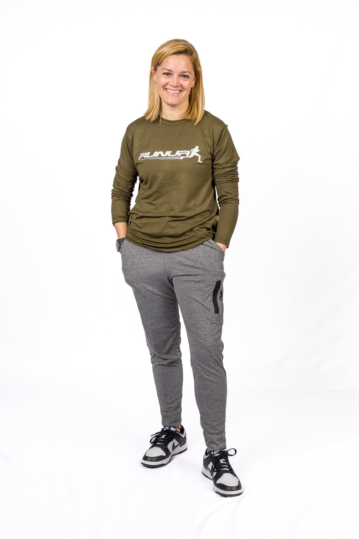 LONG SLEEVE TEE - OLIVE - THE TAPER