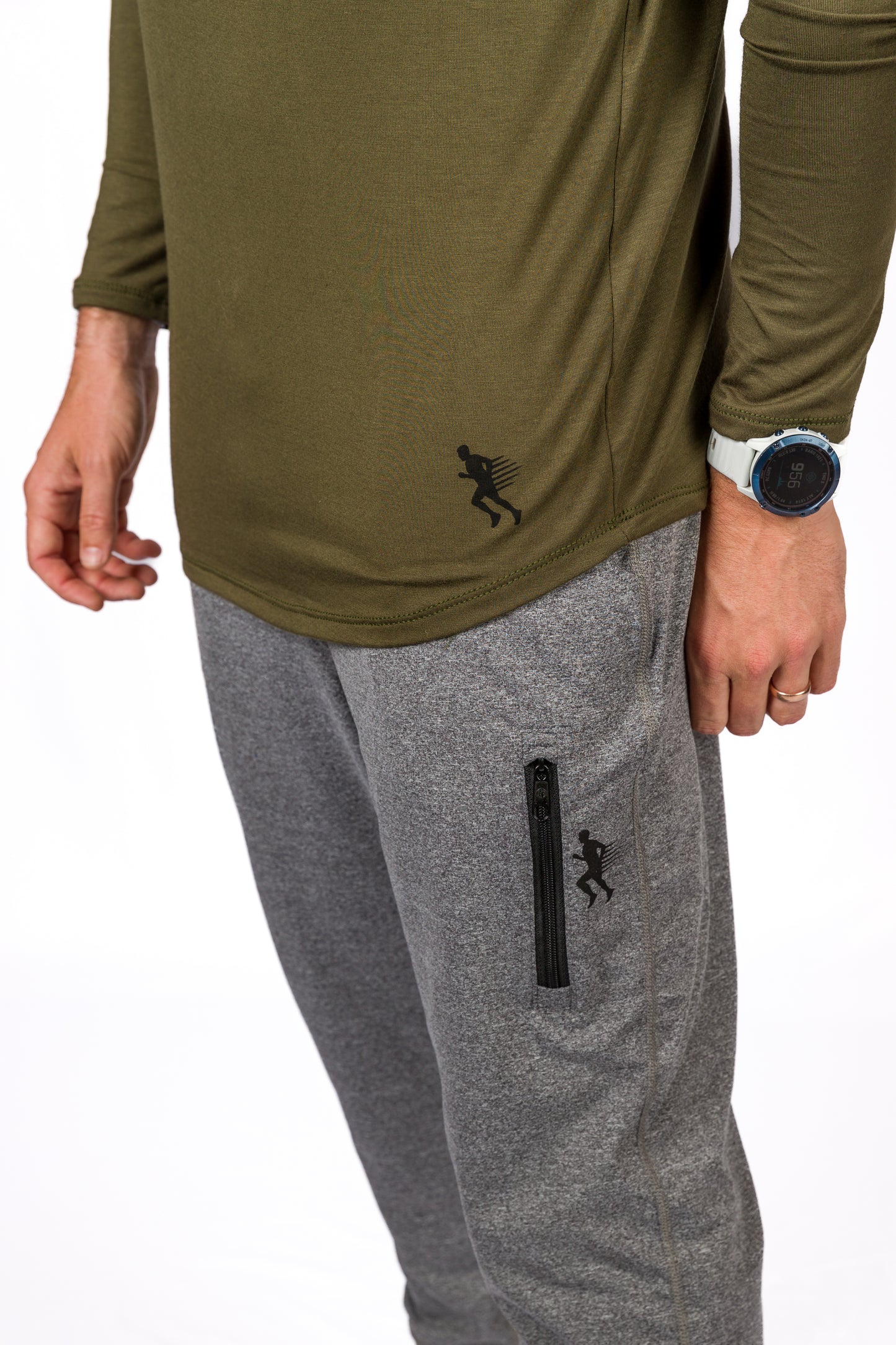 LONG SLEEVE TEE - OLIVE - THE TAPER