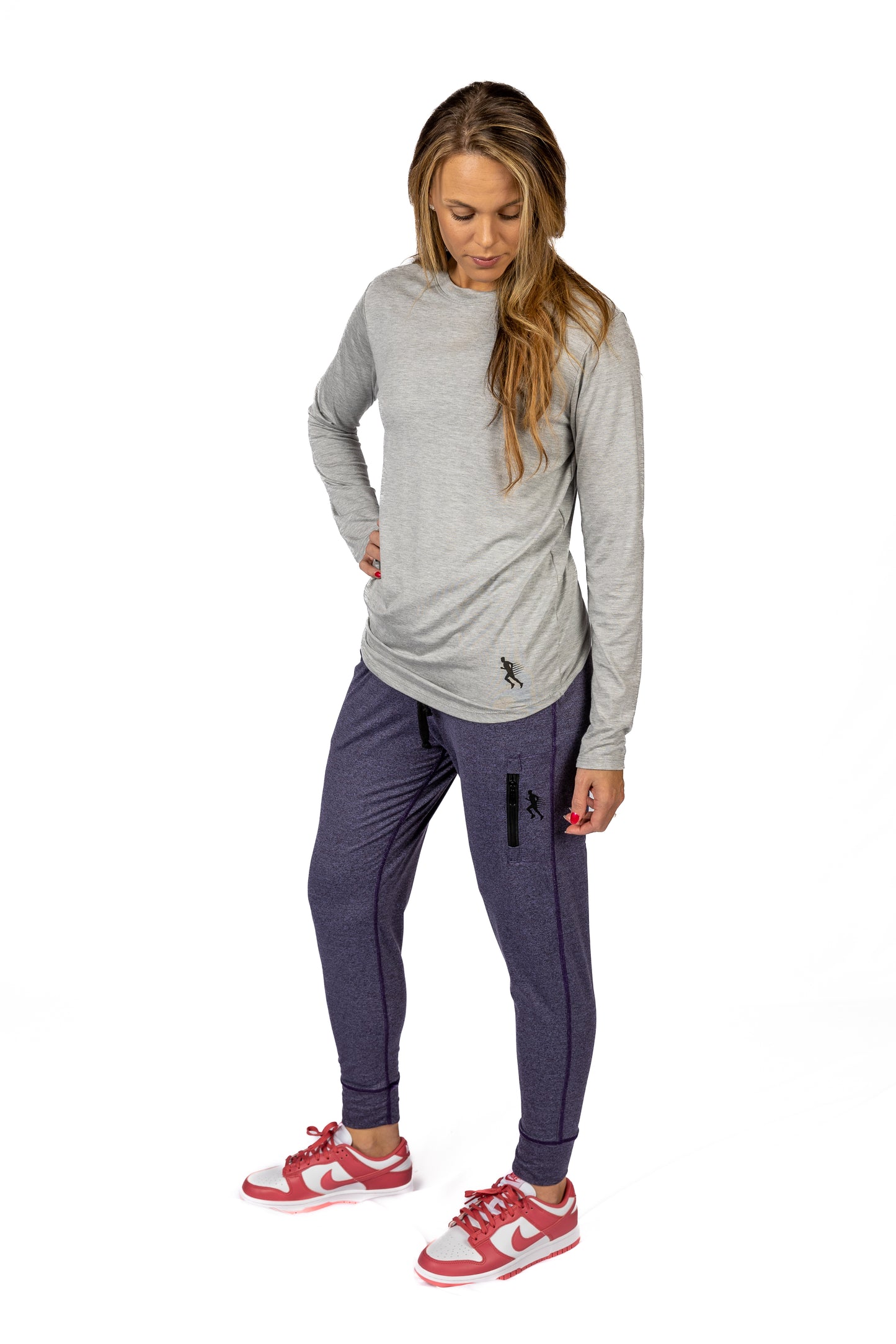 LONG SLEEVE TEE - HEATHER GRAY - THE TAPER