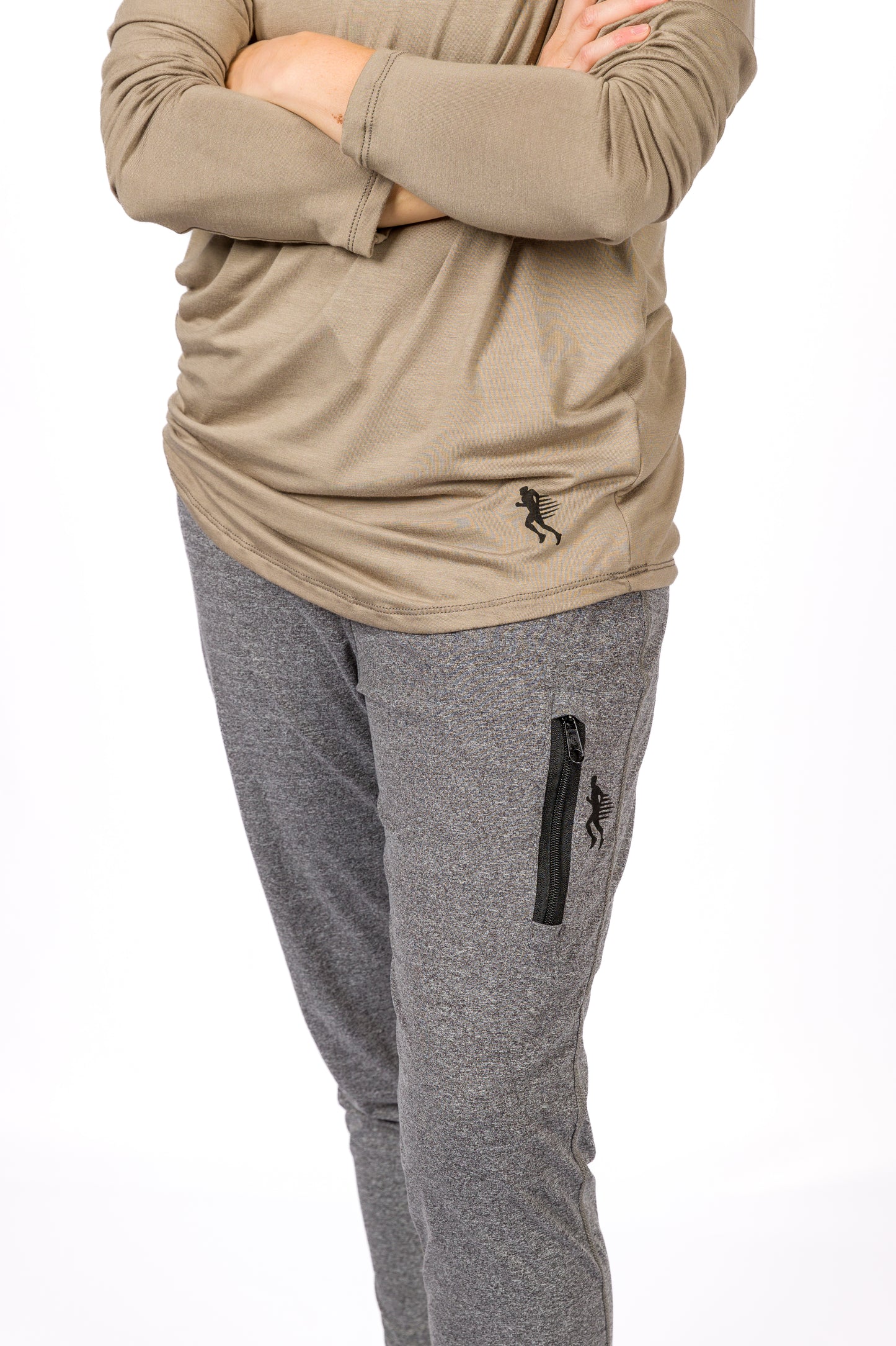 LONG SLEEVE TEE -  STONE - THE TAPER