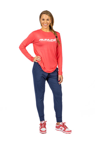 LONG SLEEVE TEE -  CORAL - THE TAPER