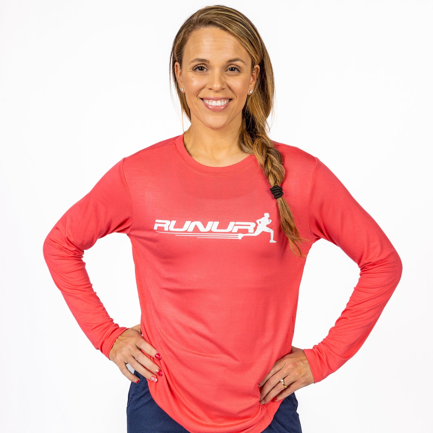 LONG SLEEVE TEE - CORAL - THE TAPER