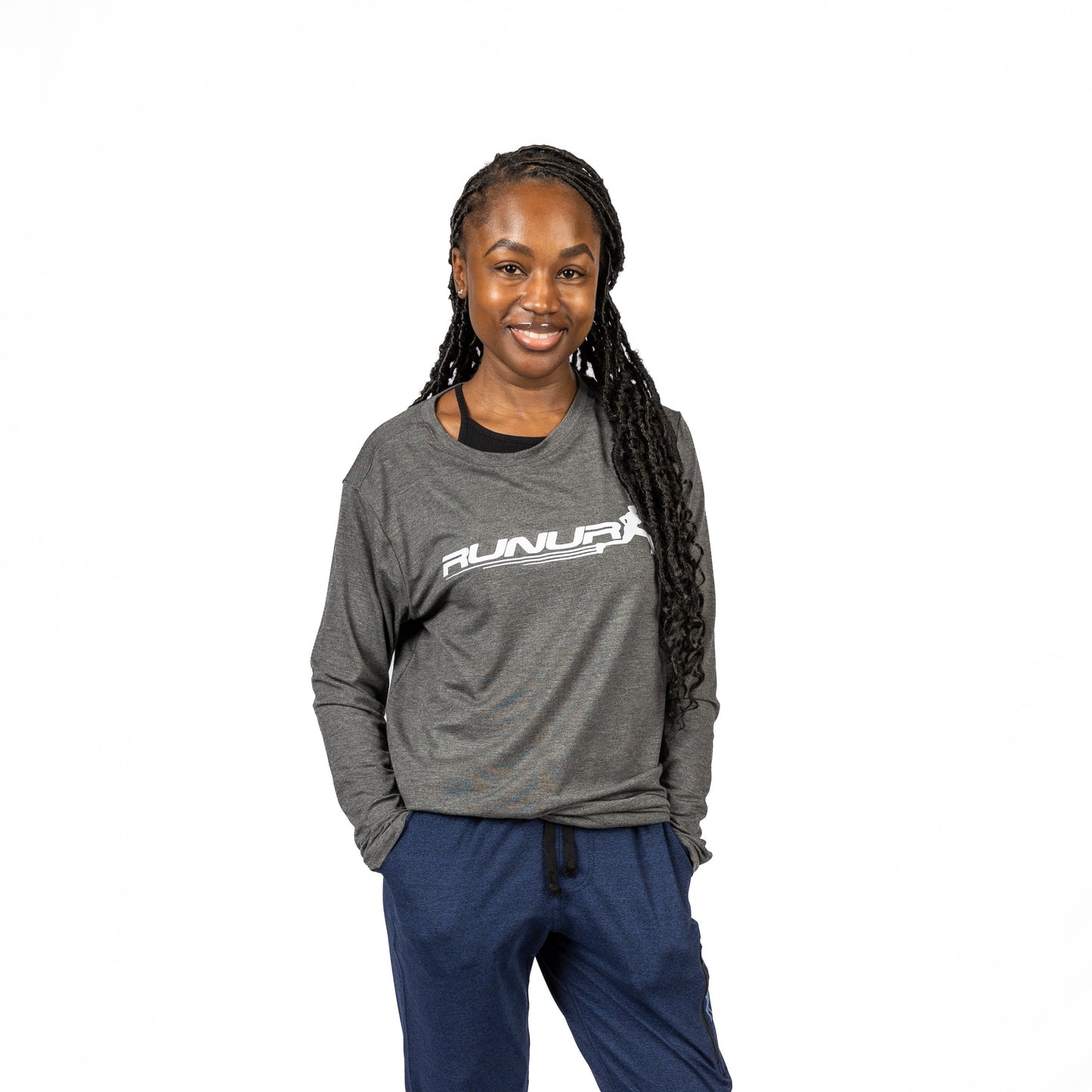 LONG SLEEVE TEE - CHARCOAL - THE TAPER