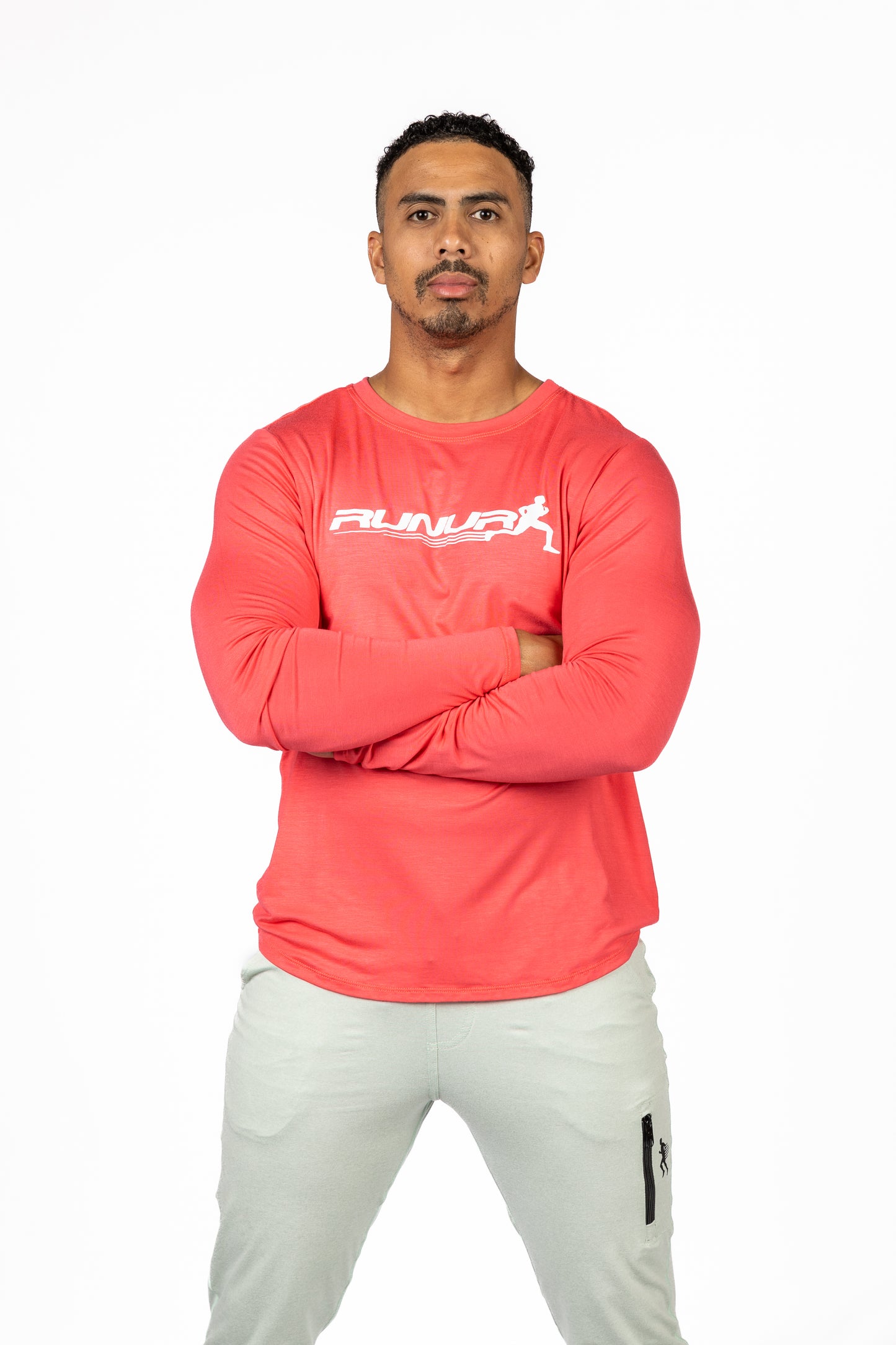 LONG SLEEVE TEE - CORAL - THE TAPER