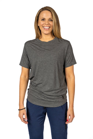 SHORT SLEEVE TEE - CHARCOAL - THE RECOVERY