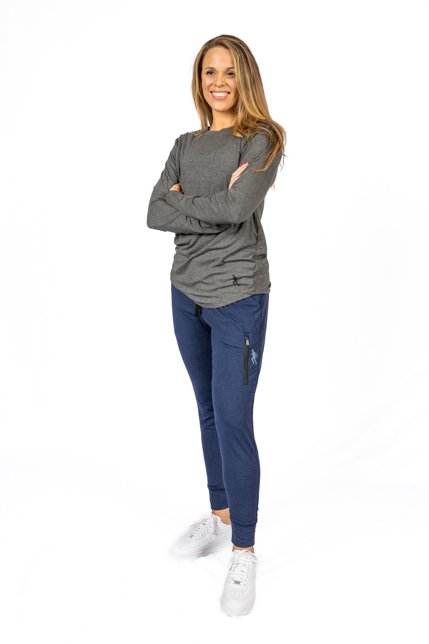 LONG SLEEVE TEE - CHARCOAL - THE TAPER