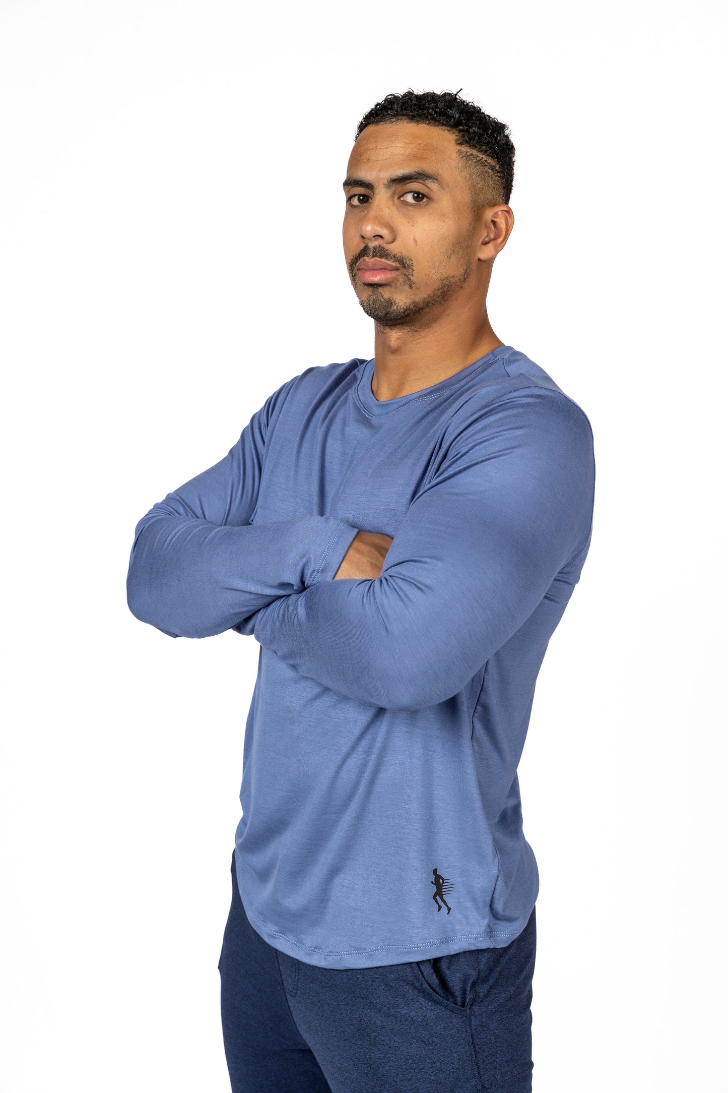 LONG SLEEVE TEE - DENIM - THE TAPER