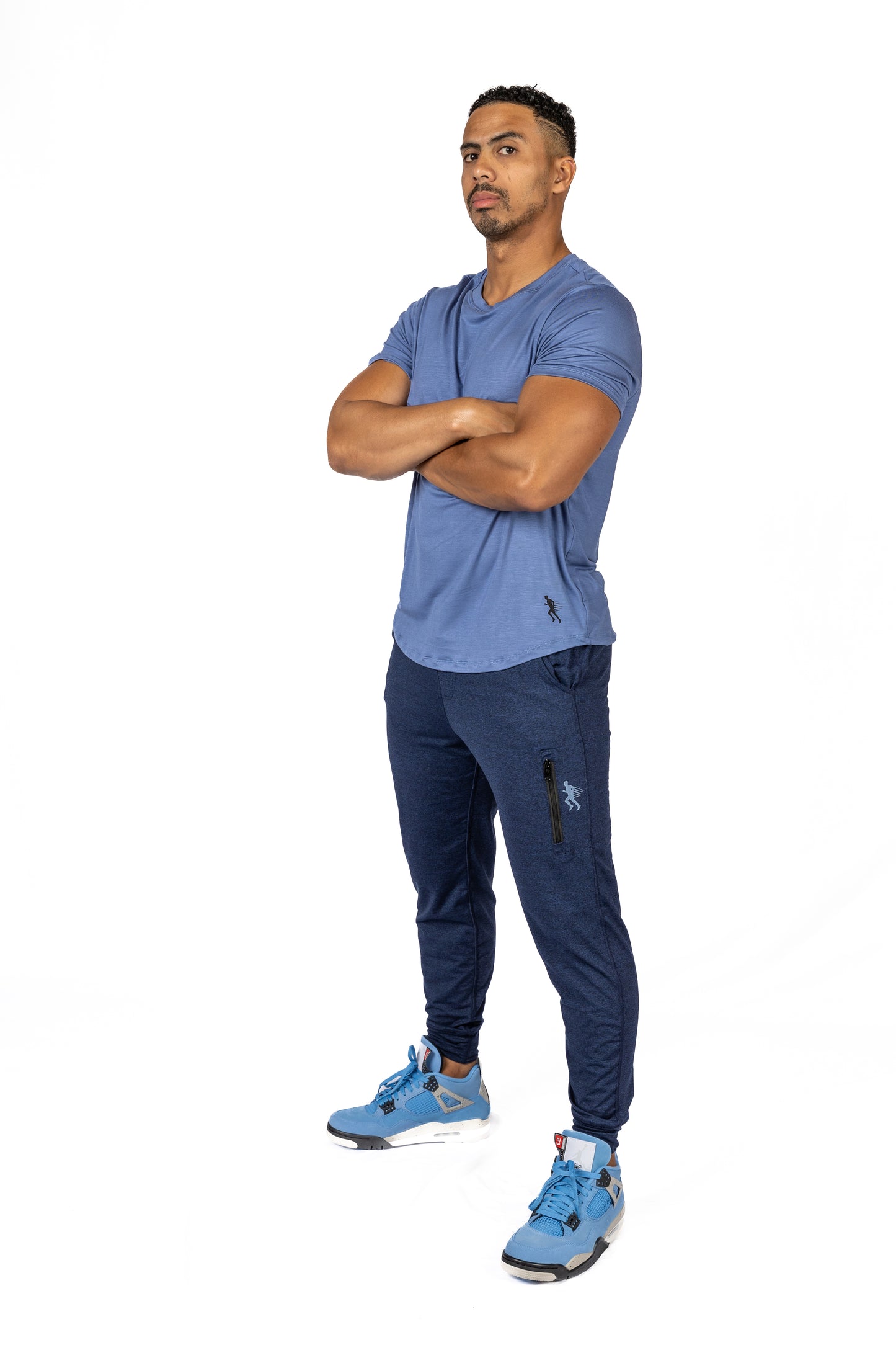 SHORT SLEEVE TEE - DENIM - THE RECOVERY