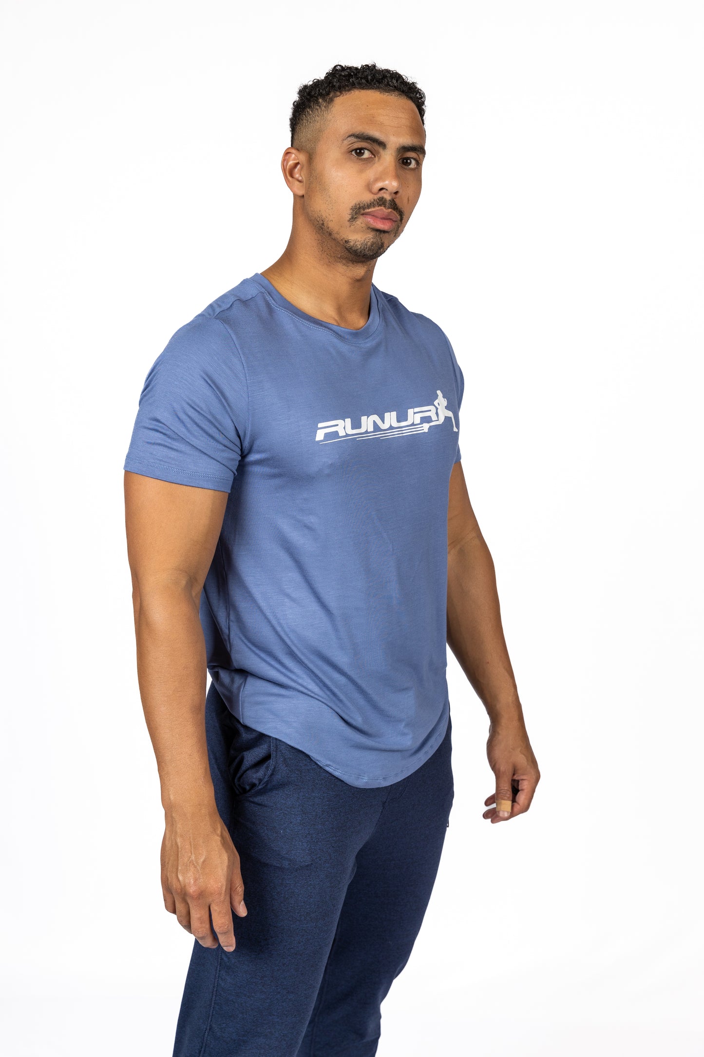 SHORT SLEEVE TEE - DENIM - THE RECOVERY