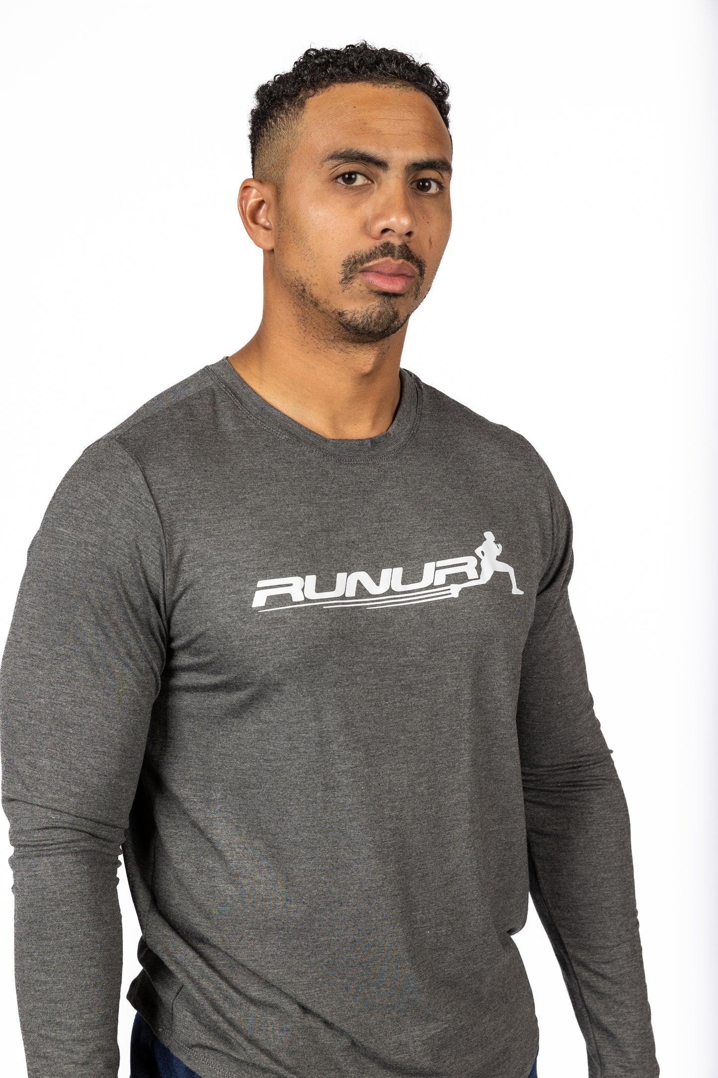LONG SLEEVE TEE - CHARCOAL - THE TAPER