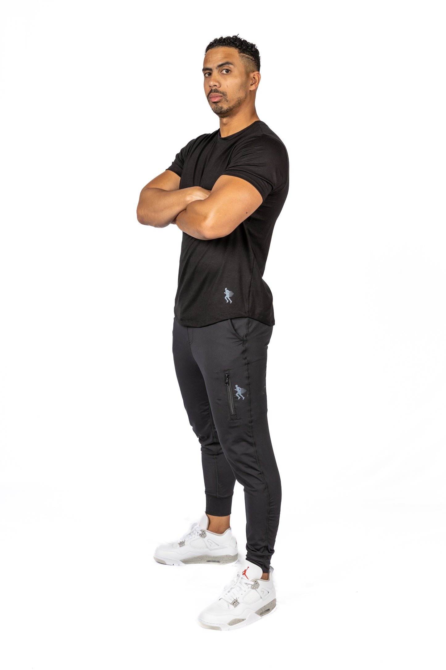 SHORT SLEEVE TEE -  BLACK -THE RECOVERY