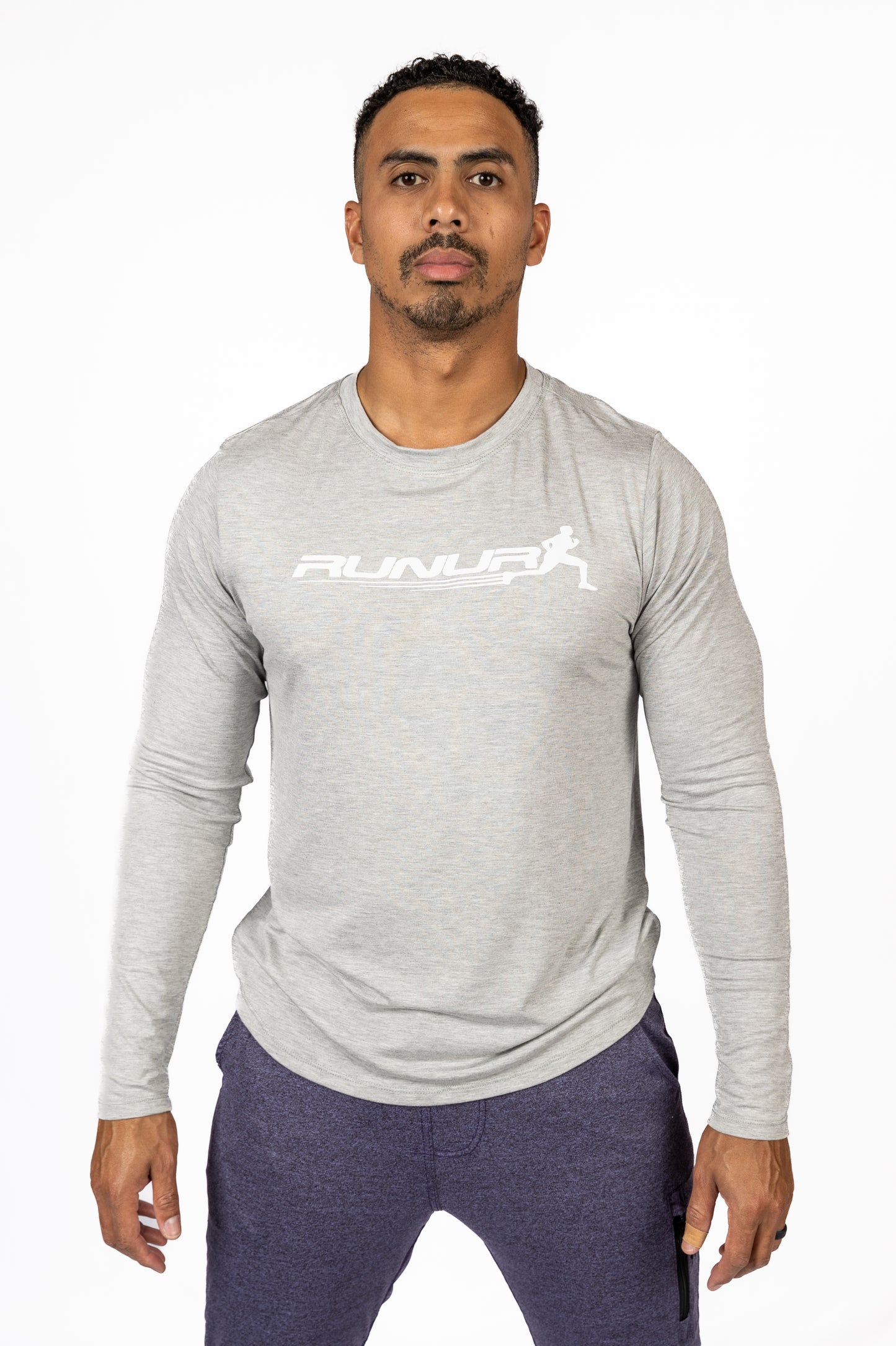LONG SLEEVE TEE - HEATHER GRAY - THE TAPER