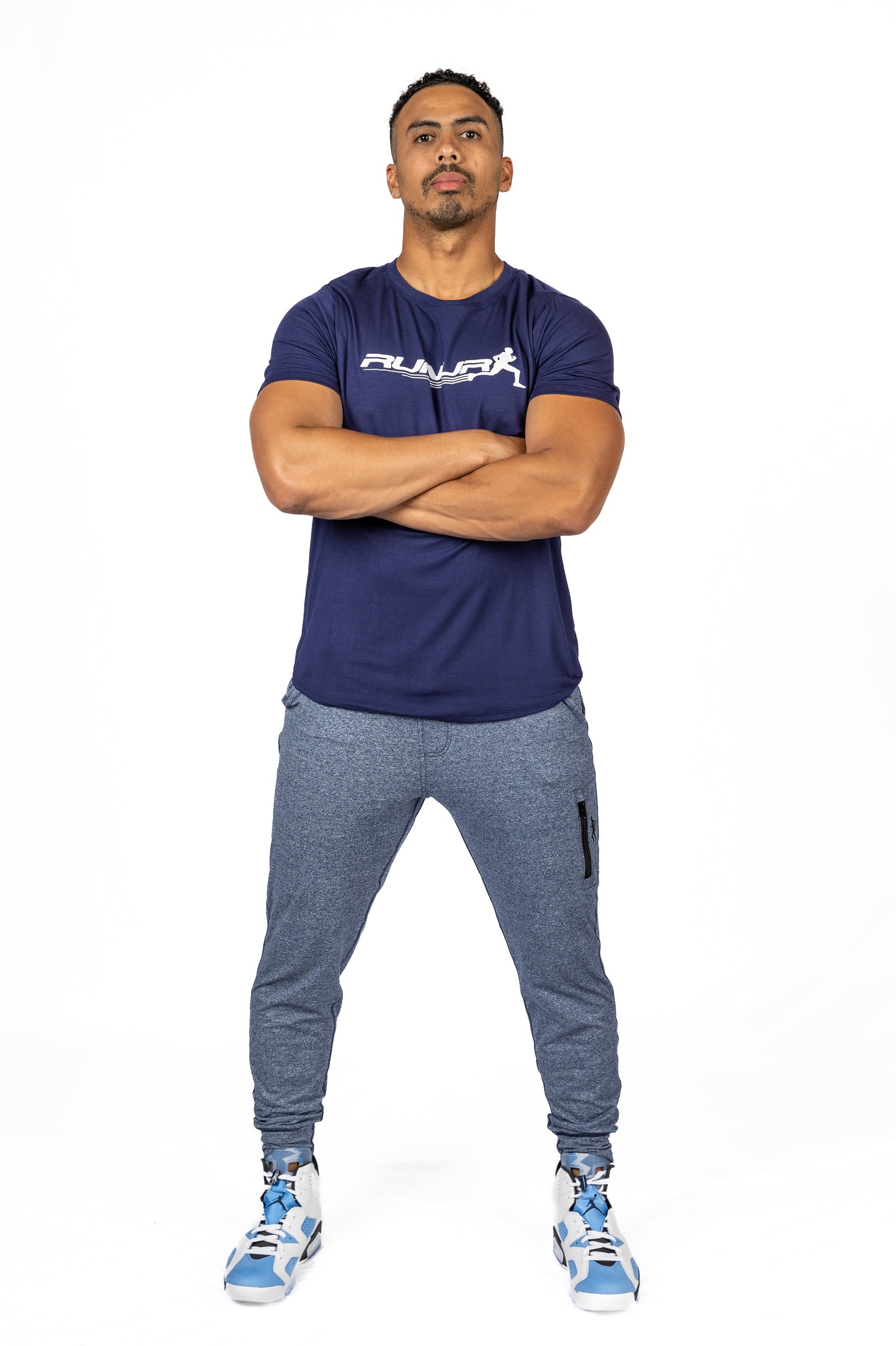 SHORT SLEEVE TEE - NAVY - THE RECOVERY
