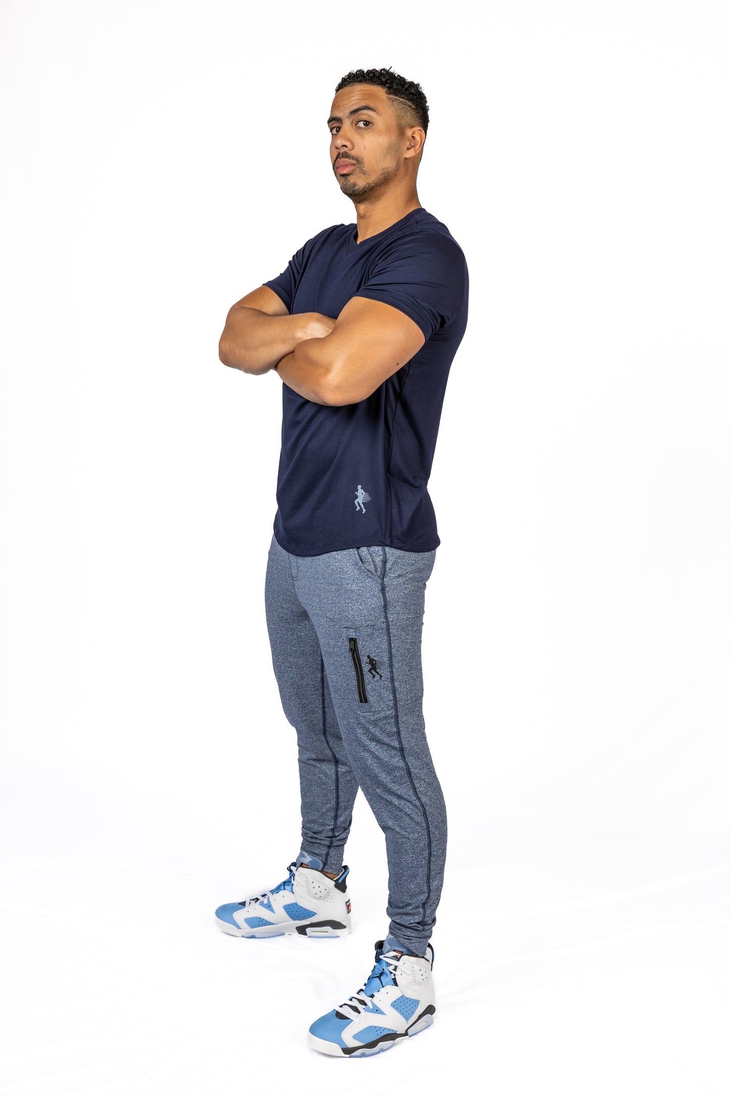 SHORT SLEEVE TEE - NAVY - THE RECOVERY