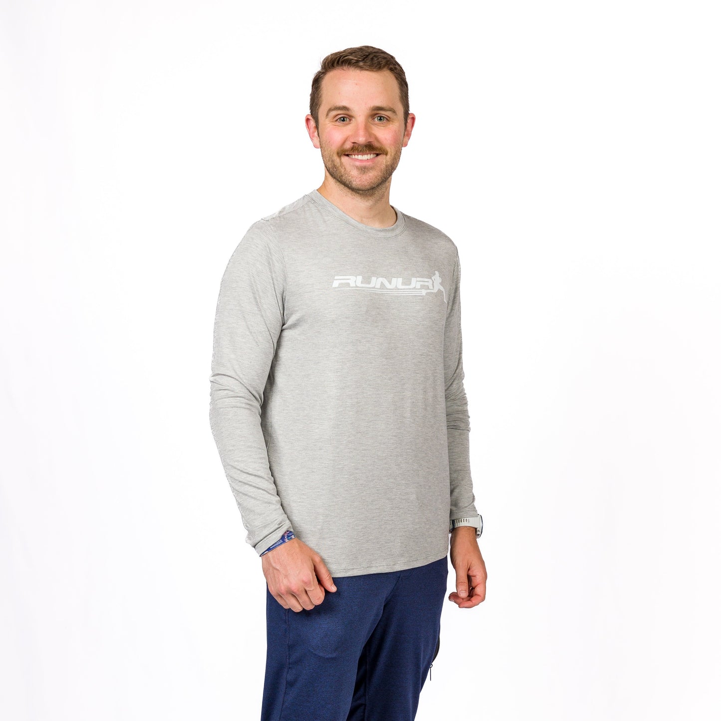 LONG SLEEVE TEE - HEATHER GRAY - THE TAPER