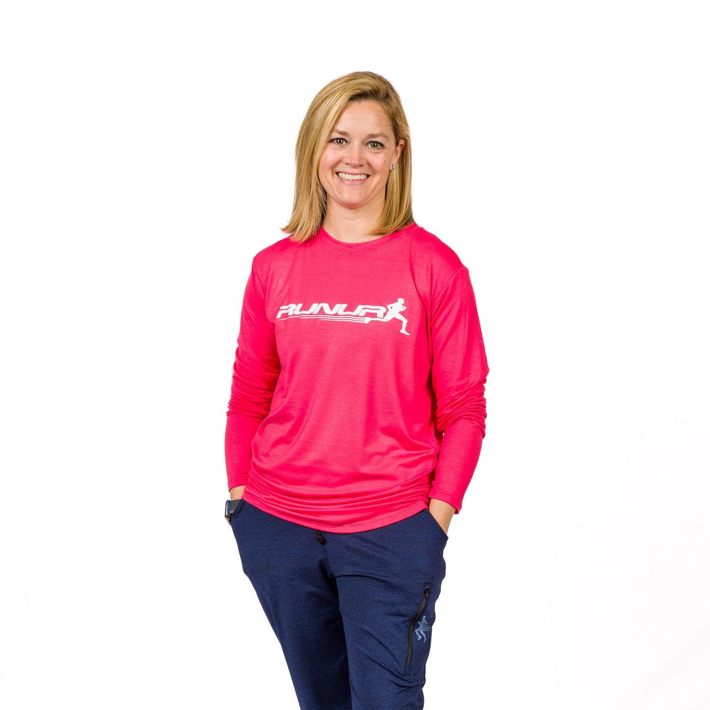 LONG SLEEVE TEE - CORAL - THE TAPER