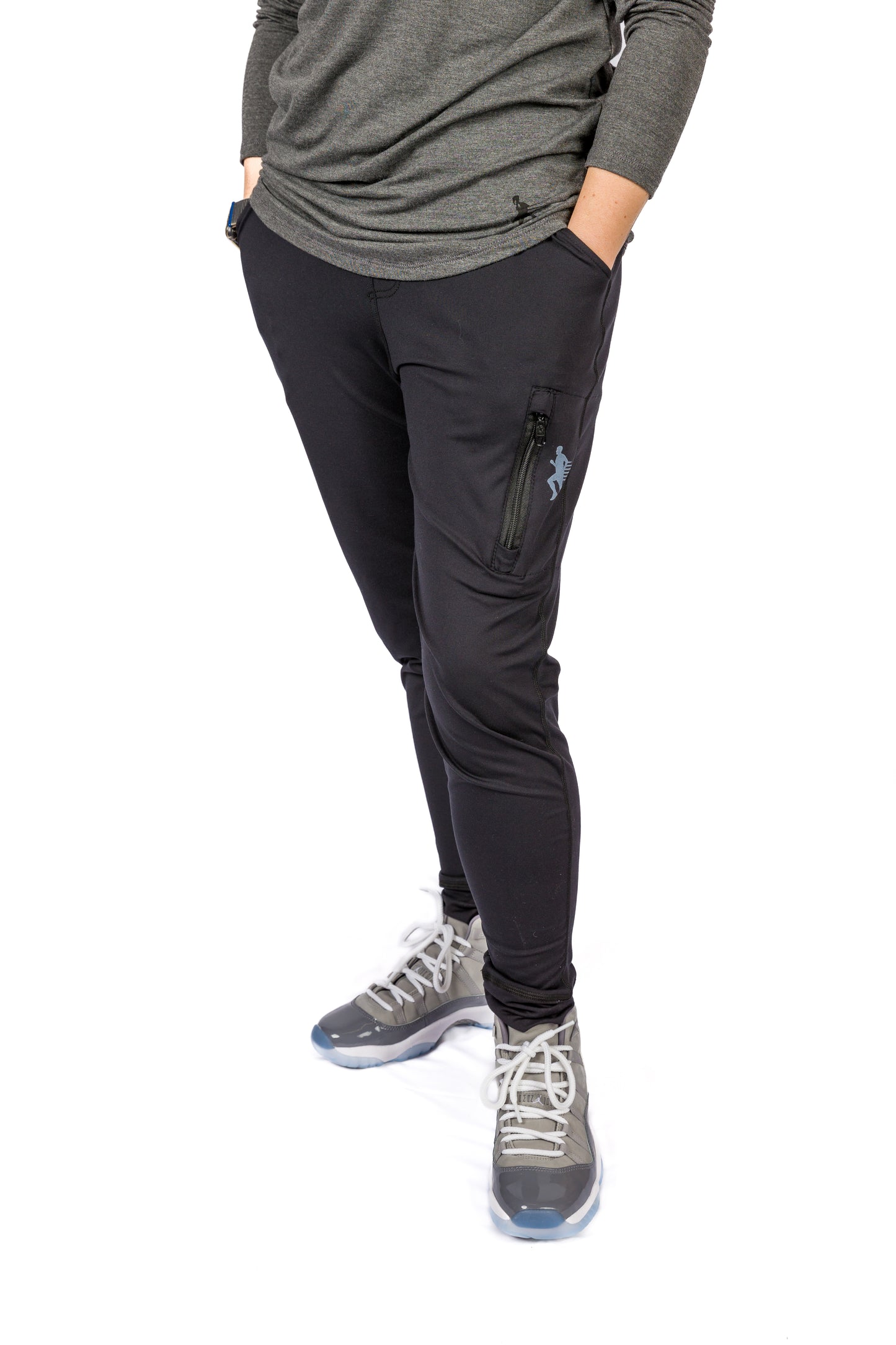 LONG SLEEVE TEE - CHARCOAL - THE TAPER