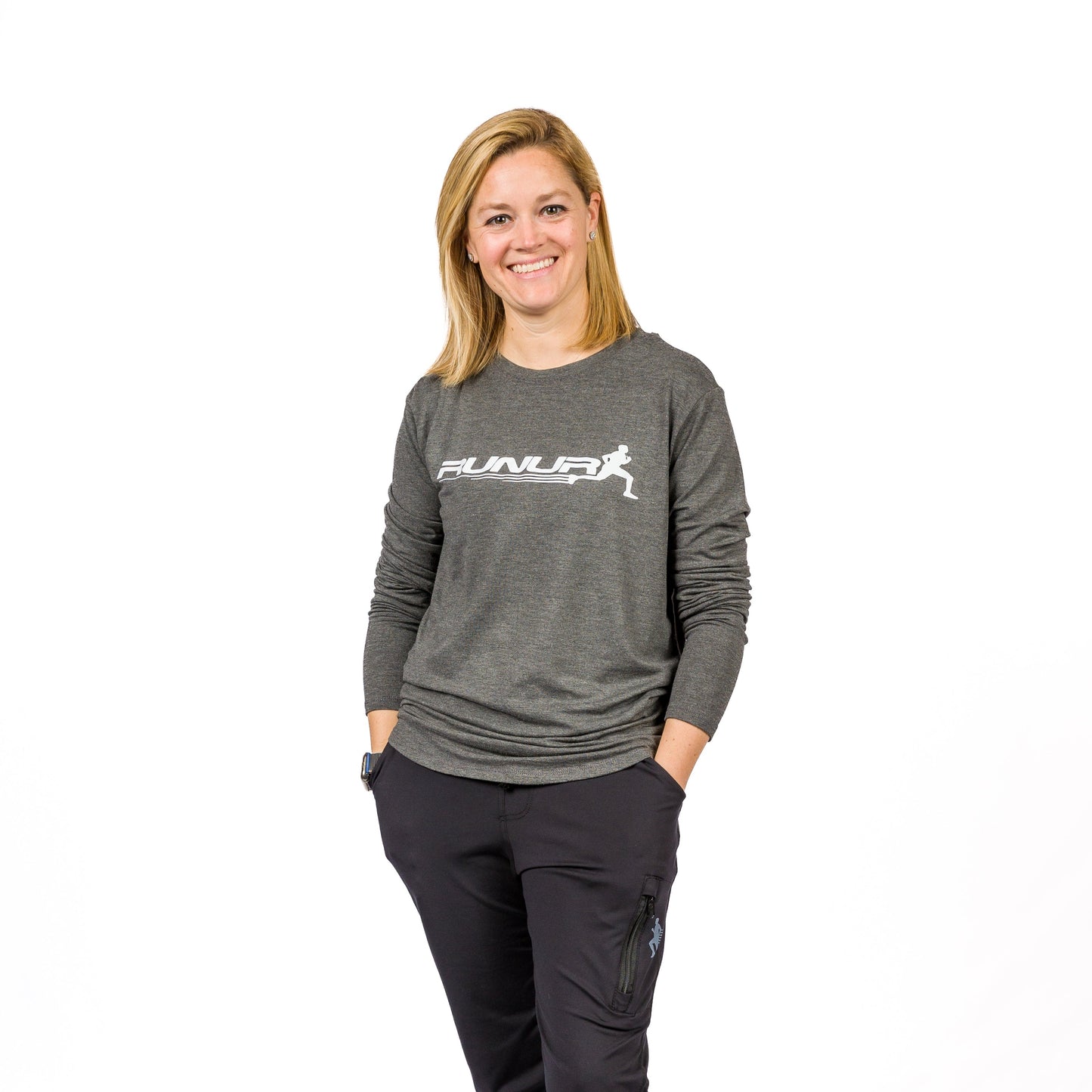 LONG SLEEVE TEE - CHARCOAL - THE TAPER