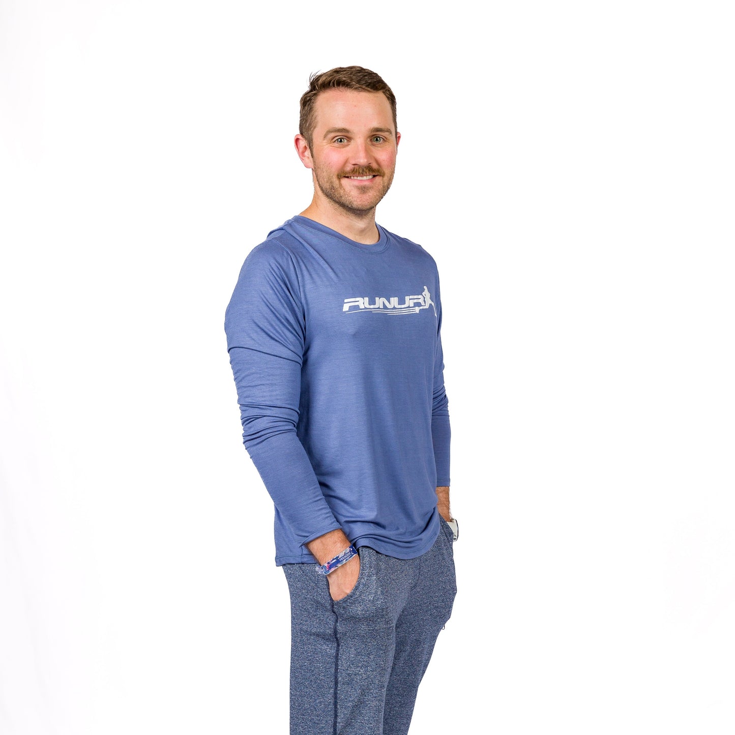 LONG SLEEVE TEE - DENIM - THE TAPER