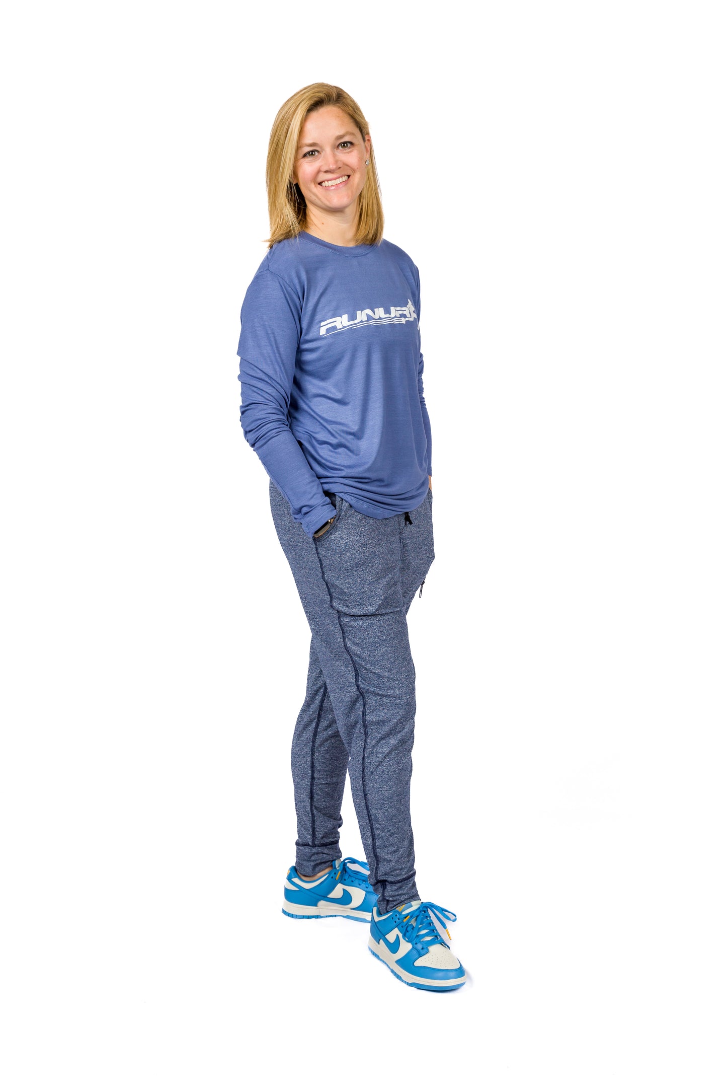 LONG SLEEVE TEE - DENIM - THE TAPER