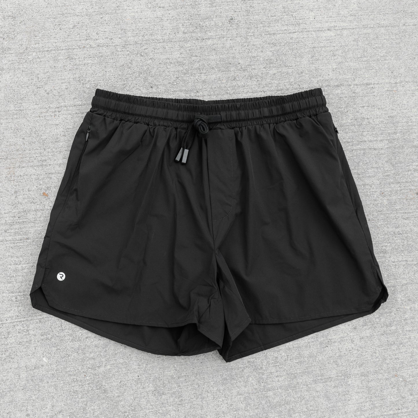 2 IN 1 RUNNING SHORTS - THE SWIFT - 6" BLACK