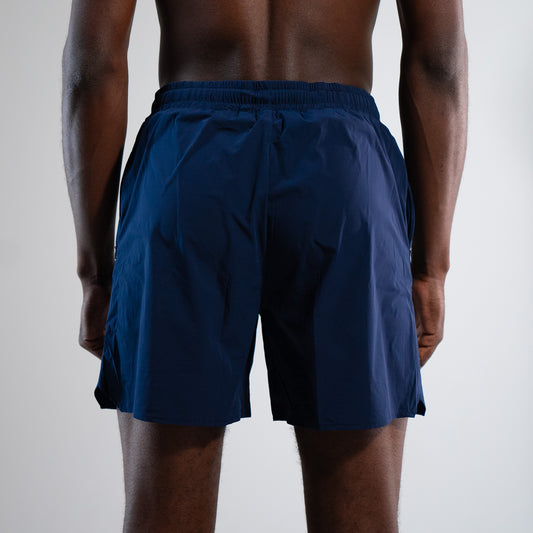 2 IN 1 RUNNING SHORTS - THE SWIFT - 6" - NAVY