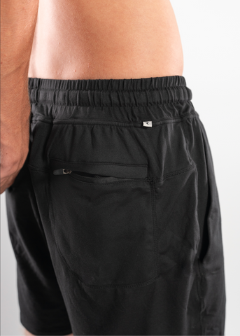 Men's Runcation Recovery Short- Black