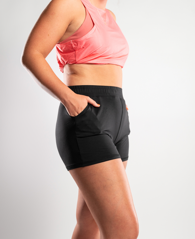 Women's Runactive Recovery Short- Black