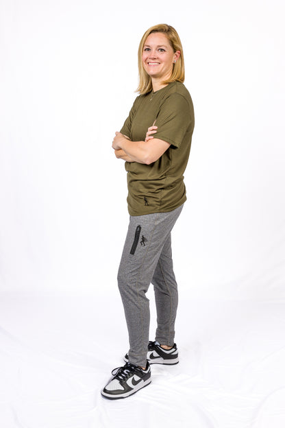 SHORT SLEEVE TEE -  OLIVE - THE RECOVERY