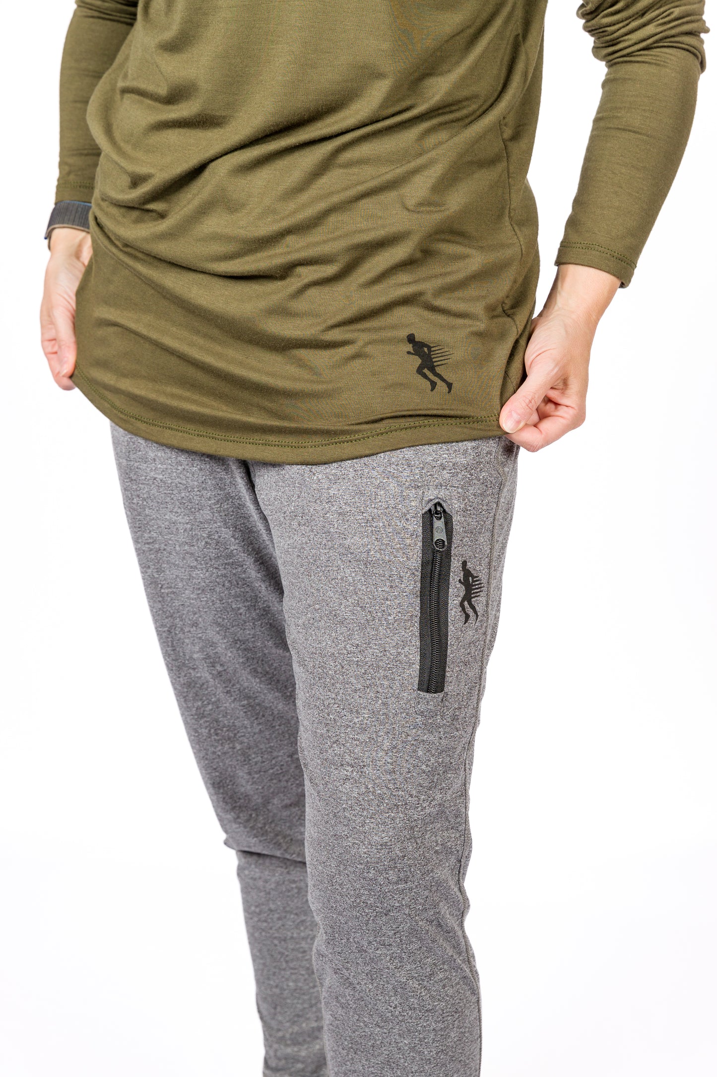 LONG SLEEVE TEE -  OLIVE - THE TAPER