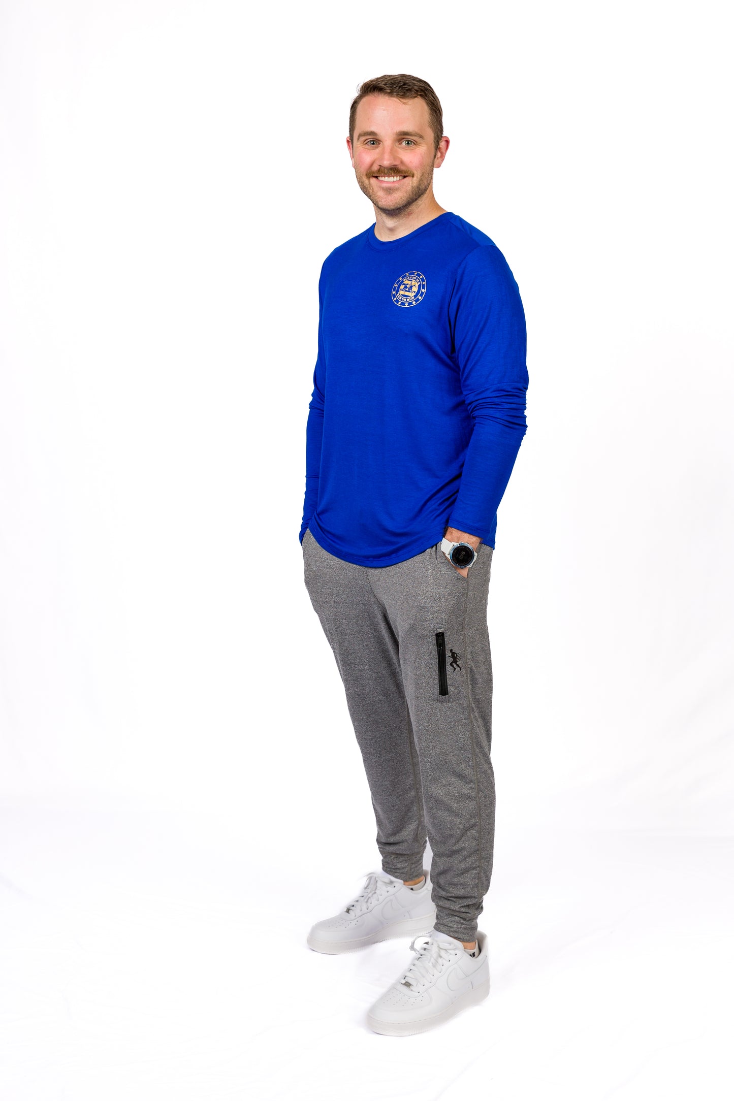 LONG SLEEVE TEE - ROYAL NEON - THE COMMEMORATIVE COLLECTION- BOSTON SPECIAL EDITION