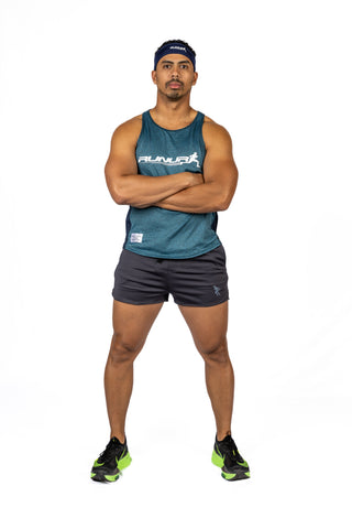 2 IN 1 RUNNING SHORTS- 5" GRAPHITE - THE SURGE