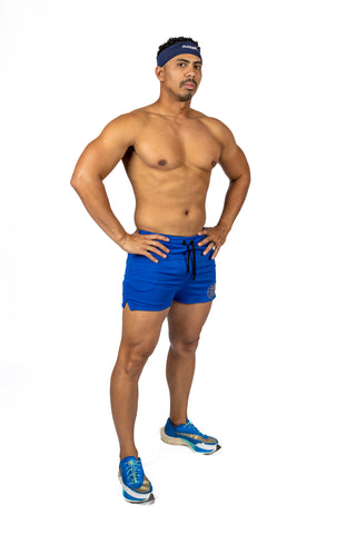 2 IN 1 RUNNING SHORTS - 5" ROYAL BLUE - THE COMMEMORATIVE COLLECTION - BOSTON SPECIAL EDITION