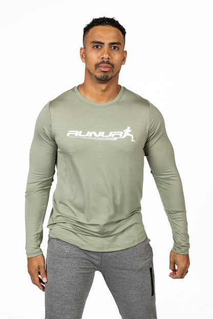 LONG SLEEVE TEE - SAGE GREEN - THE TAPER