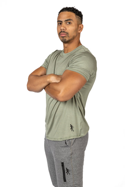 SHORT SLEEVE TEE - SAGE GREEN - THE RECOVERY