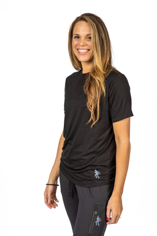 SHORT SLEEVE TEE -  BLACK -THE RECOVERY