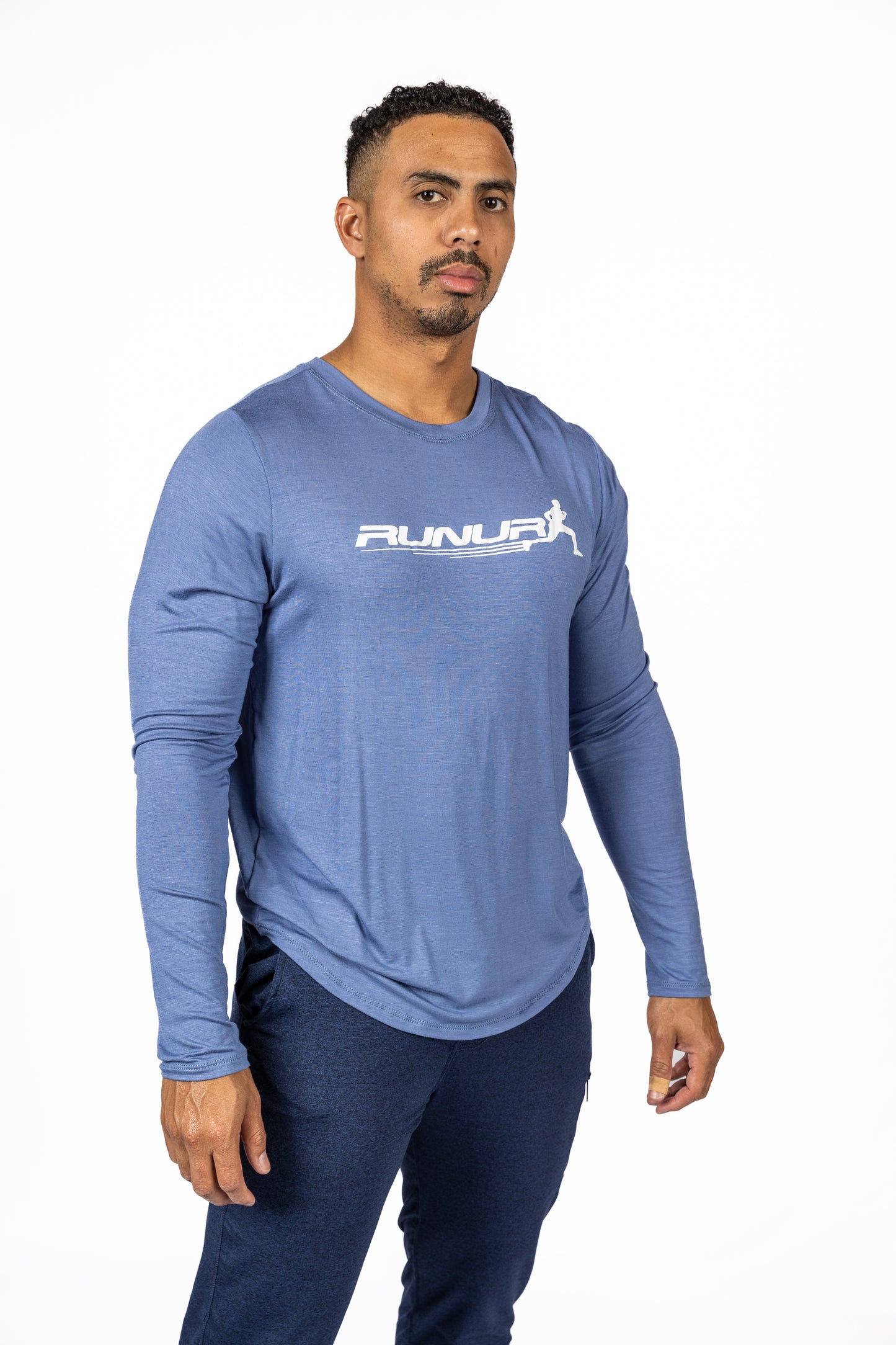 LONG SLEEVE TEE -  DENIM - THE TAPER