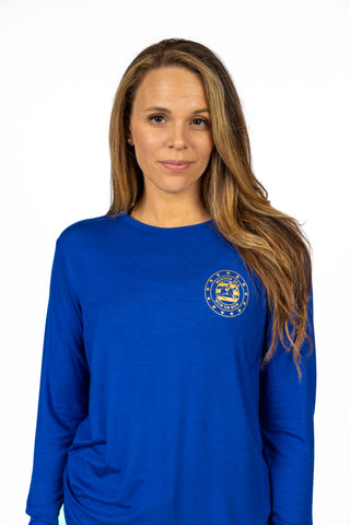 LONG SLEEVE TEE - ROYAL NEON - THE COMMEMORATIVE COLLECTION- BOSTON SPECIAL EDITION
