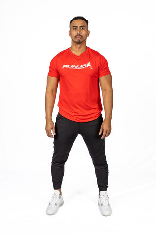SHORT SLEEVE TEE - RED SCARLET - THE RECOVERY