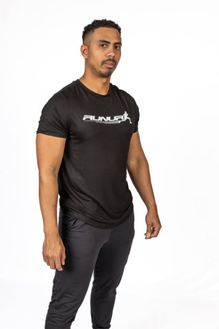 SHORT SLEEVE TEE -  BLACK -THE RECOVERY