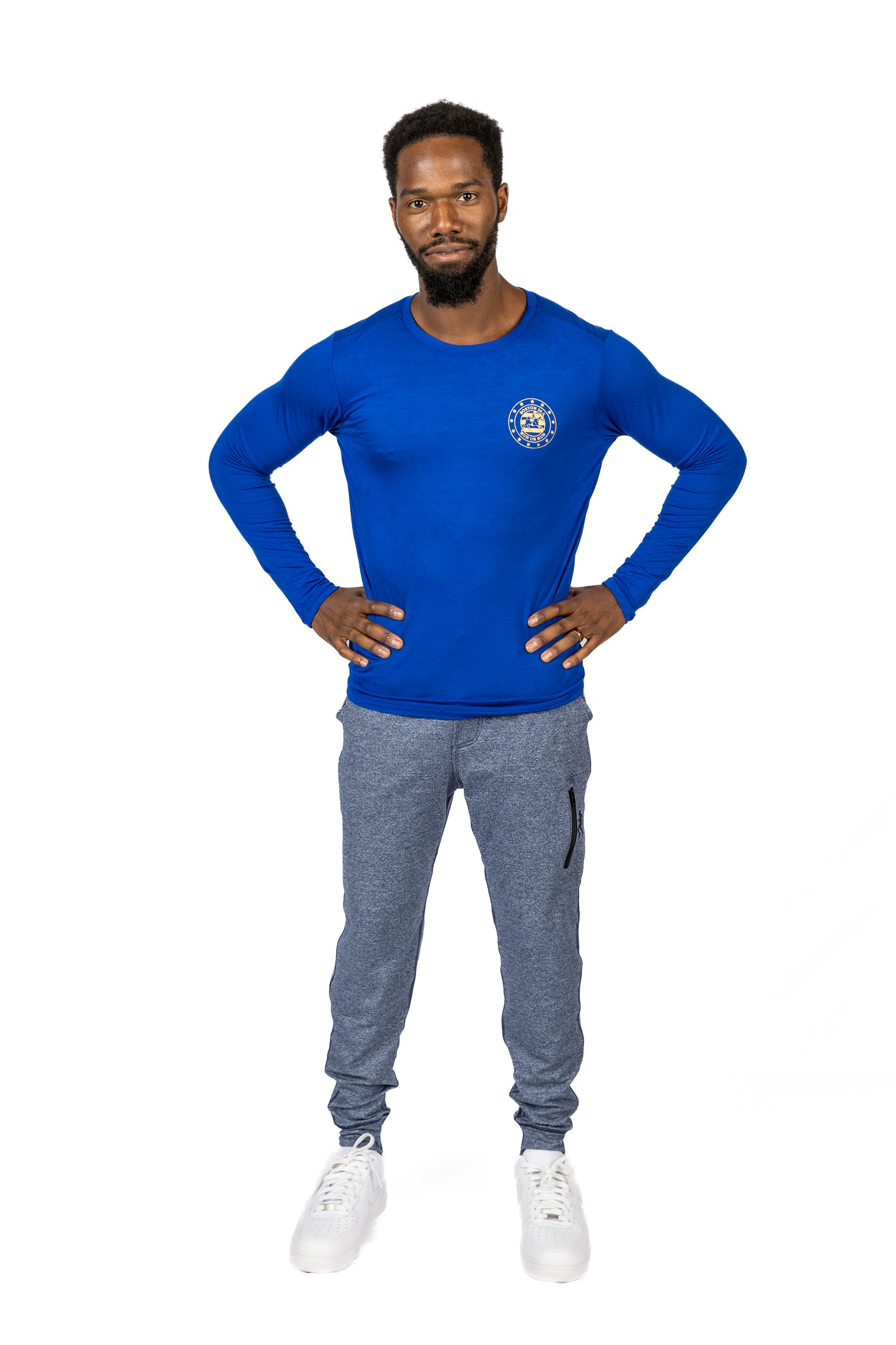 LONG SLEEVE TEE - ROYAL NEON - THE COMMEMORATIVE COLLECTION- BOSTON SPECIAL EDITION