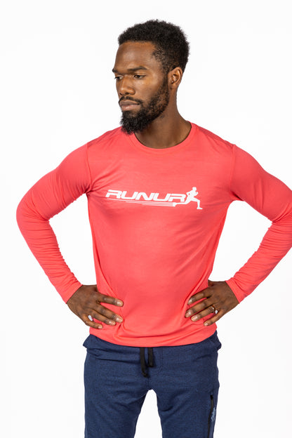 LONG SLEEVE TEE -  CORAL - THE TAPER