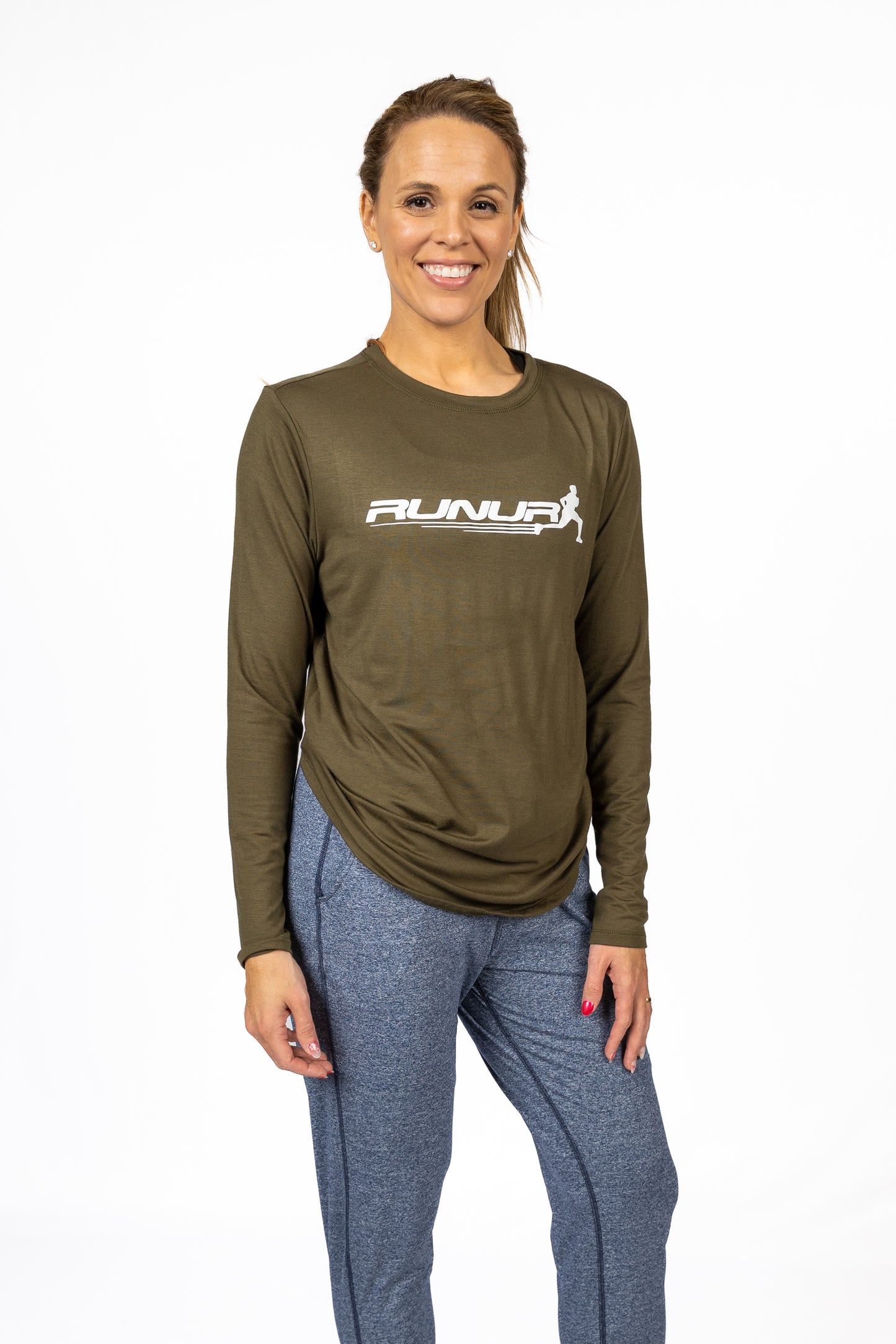 LONG SLEEVE TEE -  OLIVE - THE TAPER