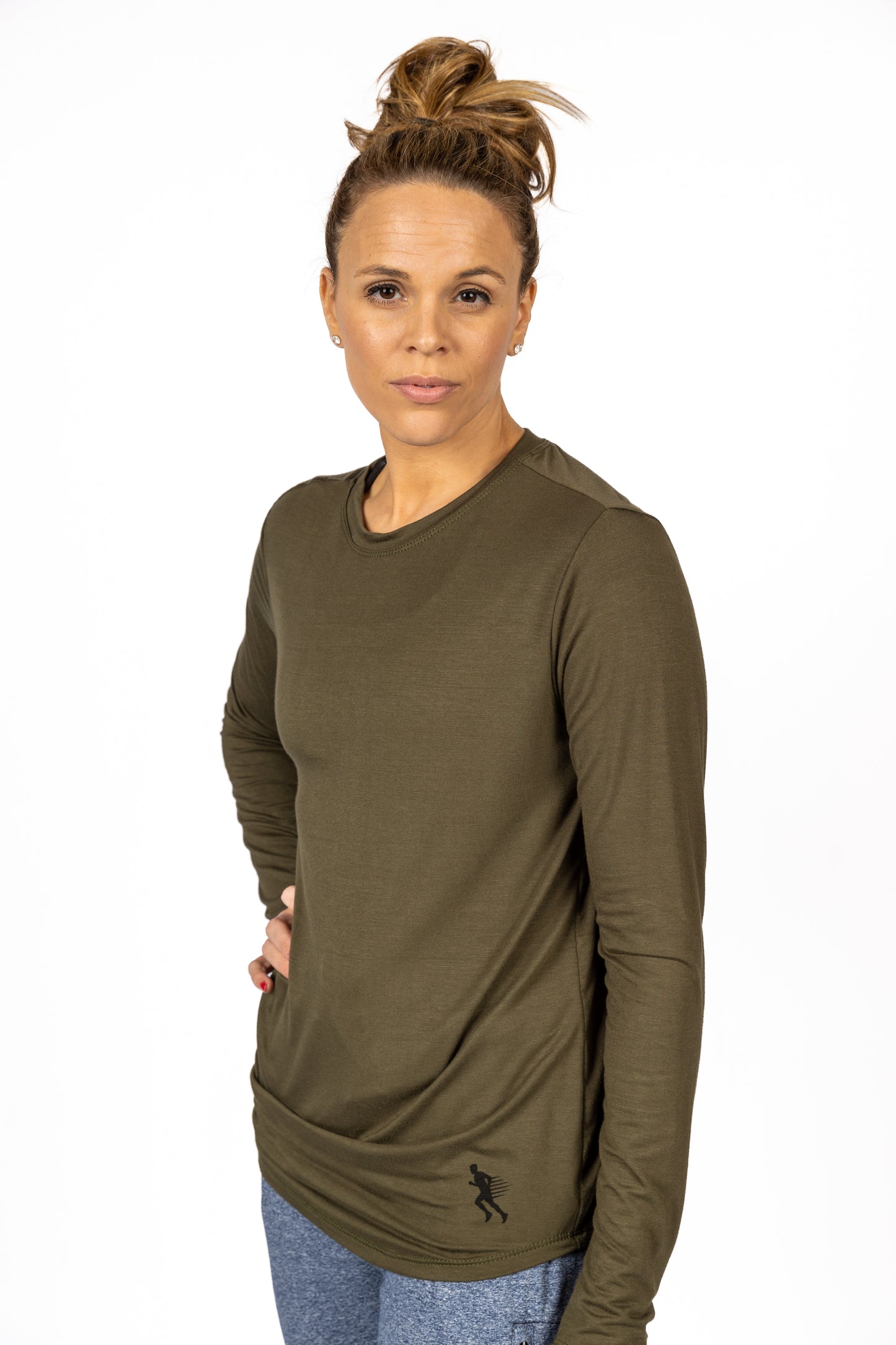 LONG SLEEVE TEE -  OLIVE - THE TAPER