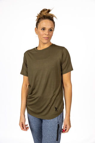 SHORT SLEEVE TEE -  OLIVE - THE RECOVERY