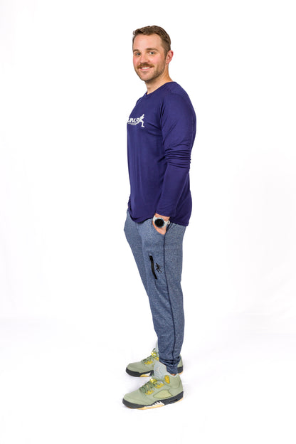 LONG SLEEVE TEE -  NAVY - THE TAPER