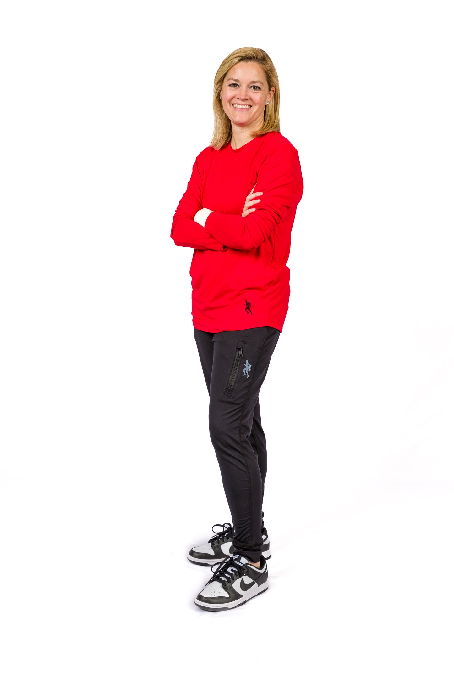 LONG SLEEVE TEE -  RED SCARLET - THE TAPER